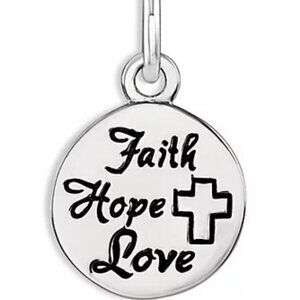 NEW Belk Silverworks Southern Charm Faith Hope Love Charm